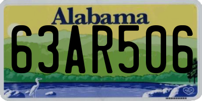 AL license plate 63AR506