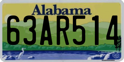 AL license plate 63AR514