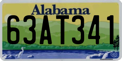AL license plate 63AT341