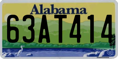 AL license plate 63AT414