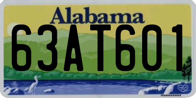 AL license plate 63AT601