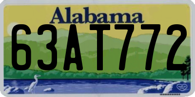AL license plate 63AT772