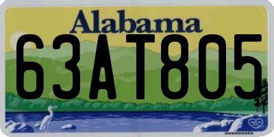 AL license plate 63AT805