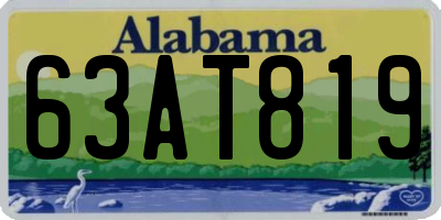 AL license plate 63AT819