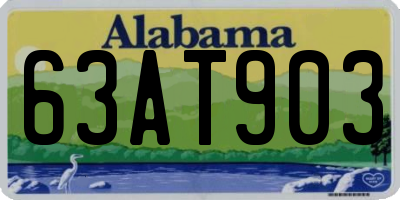 AL license plate 63AT903