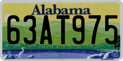 AL license plate 63AT975