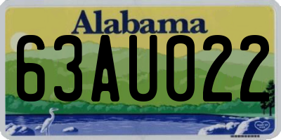AL license plate 63AU022