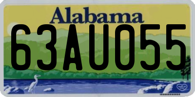 AL license plate 63AU055