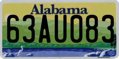 AL license plate 63AU083