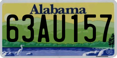 AL license plate 63AU157