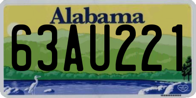 AL license plate 63AU221