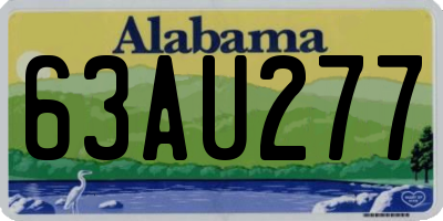 AL license plate 63AU277