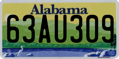 AL license plate 63AU309