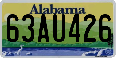 AL license plate 63AU426