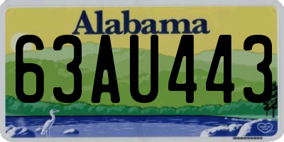 AL license plate 63AU443