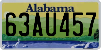 AL license plate 63AU457