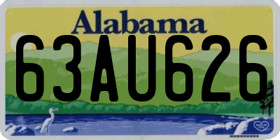 AL license plate 63AU626
