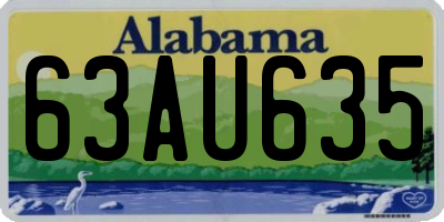AL license plate 63AU635