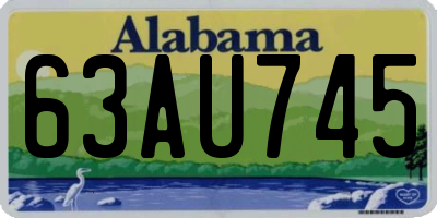 AL license plate 63AU745