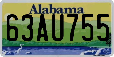 AL license plate 63AU755