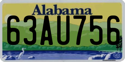 AL license plate 63AU756