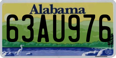 AL license plate 63AU976