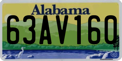 AL license plate 63AV160
