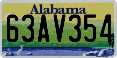 AL license plate 63AV354