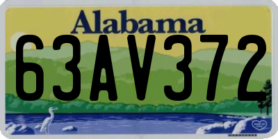 AL license plate 63AV372