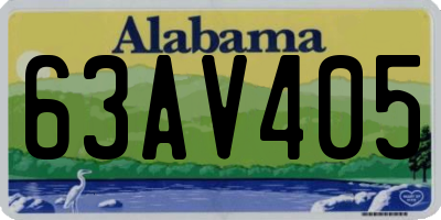 AL license plate 63AV405