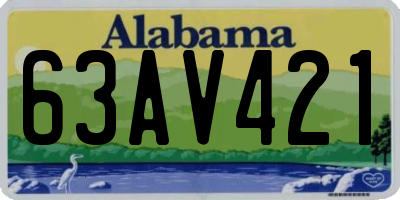 AL license plate 63AV421