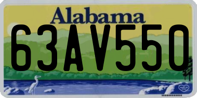 AL license plate 63AV550