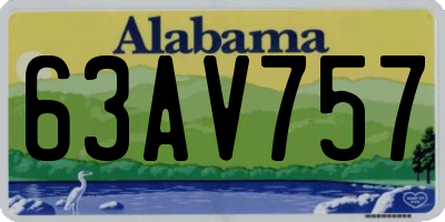 AL license plate 63AV757