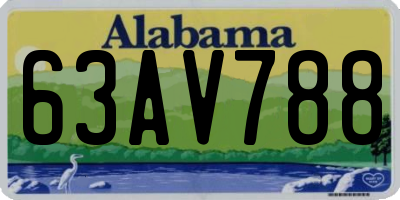 AL license plate 63AV788