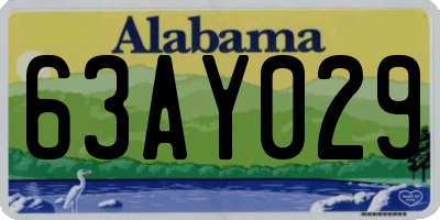 AL license plate 63AY029