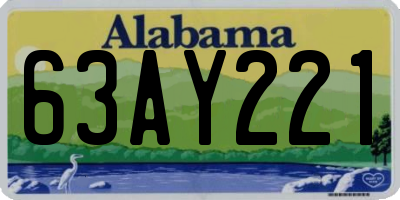 AL license plate 63AY221