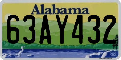 AL license plate 63AY432