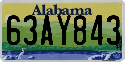 AL license plate 63AY843
