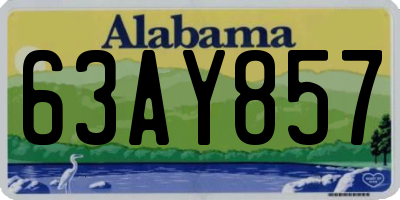 AL license plate 63AY857