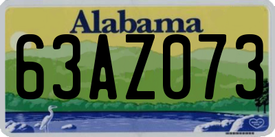 AL license plate 63AZ073