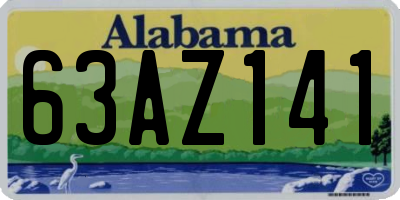 AL license plate 63AZ141
