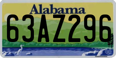 AL license plate 63AZ296