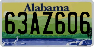 AL license plate 63AZ606