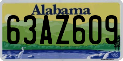 AL license plate 63AZ609