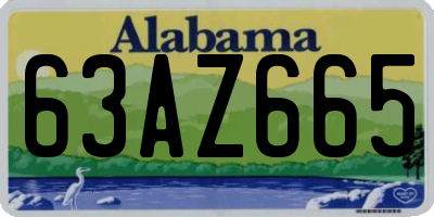 AL license plate 63AZ665