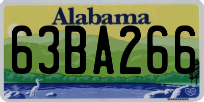 AL license plate 63BA266