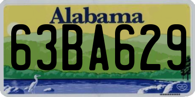 AL license plate 63BA629