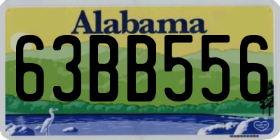 AL license plate 63BB556