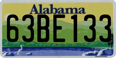 AL license plate 63BE133