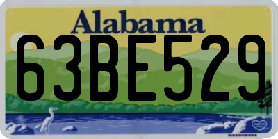AL license plate 63BE529